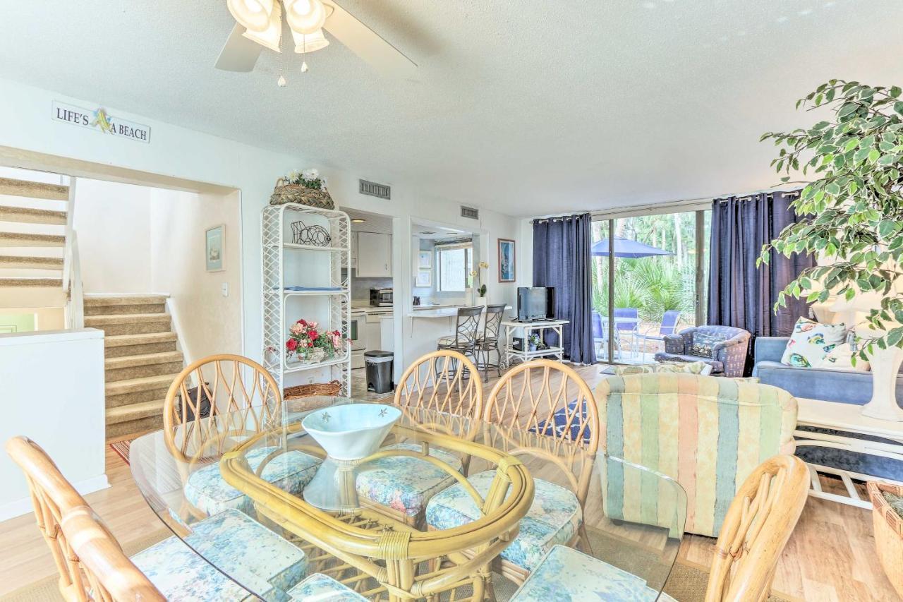 Hilton Head Island Townhome Patio, Walk To Beach Exterior photo